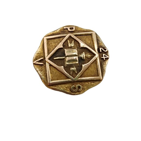 Vintage 10kt Mamuken Co. NY School Fraternity Pin (A5265)